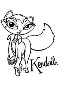 Kendall from Bratz Petz coloring page