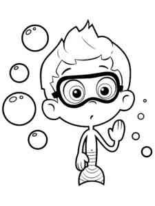 Nonny from Bubble Guppies coloring page