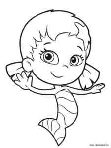 Oona from Bubble Guppies coloring page