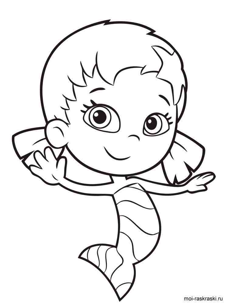 Oona from Bubble Guppies coloring page