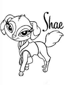 Shae from Bratz Petz coloring page