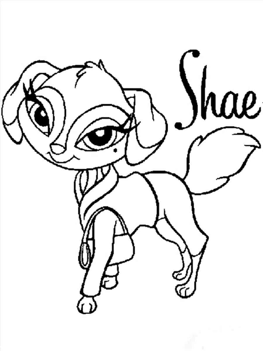 Shae from Bratz Petz coloring page