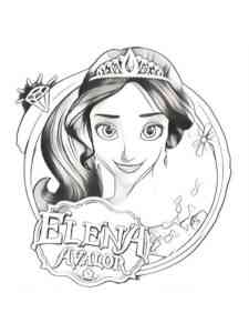 Elena of Avalor 7 coloring page