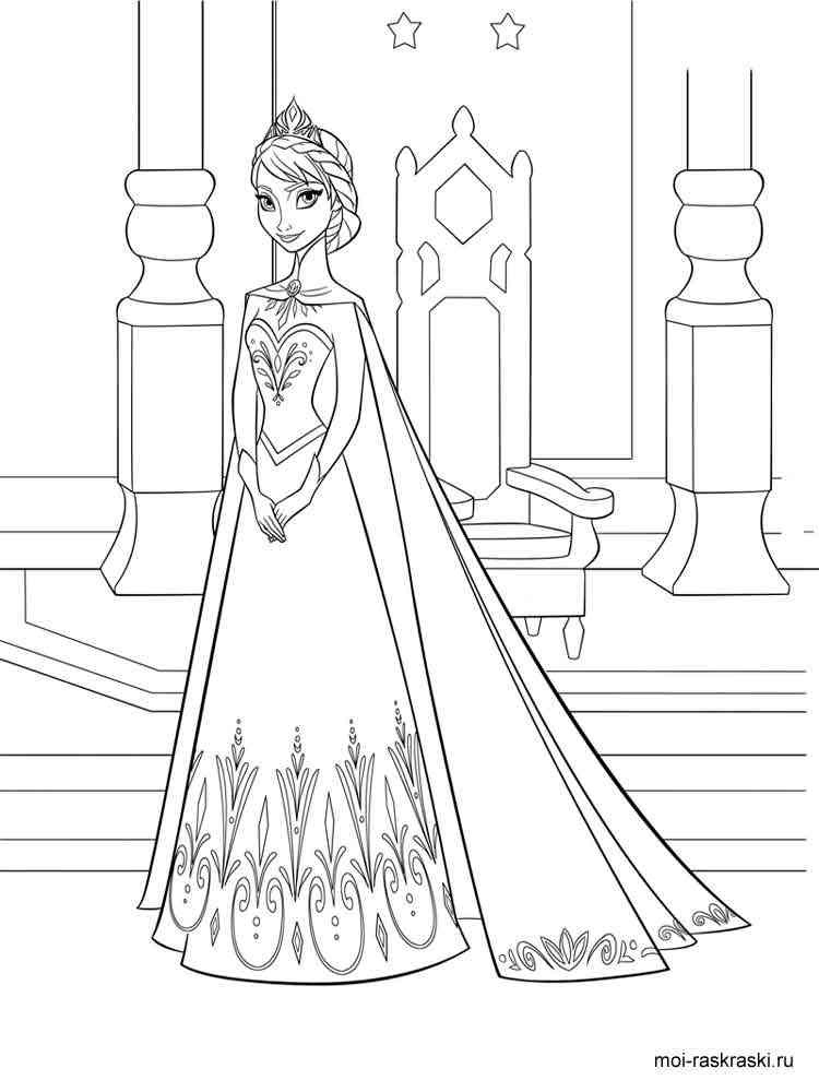 Elsa 10 coloring page