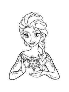 Elsa 13 coloring page