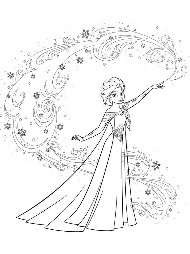 Elsa 15 coloring page