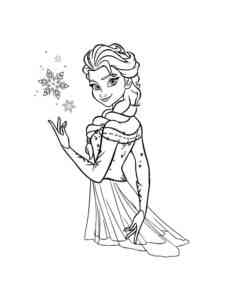 Elsa 16 coloring page