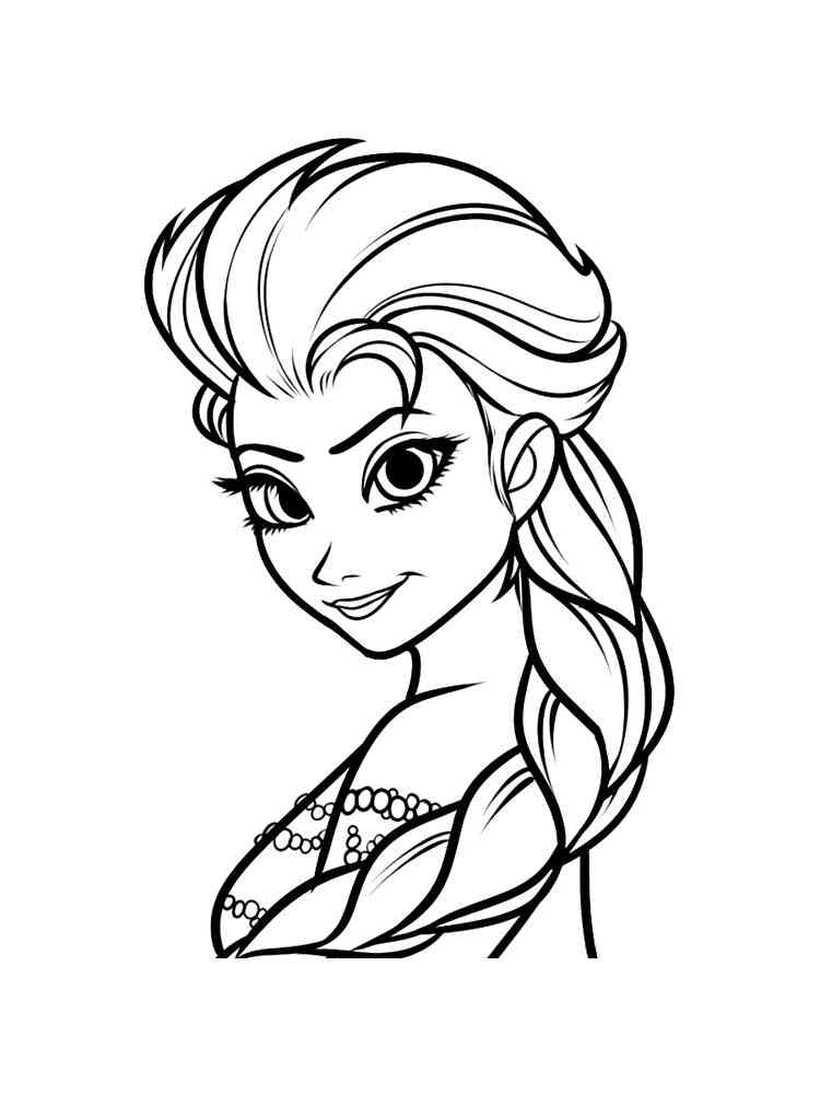 Elsa 21 coloring page