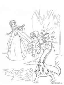 Elsa 9 coloring page