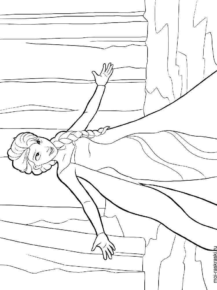 Elsa and Anna 23 coloring page