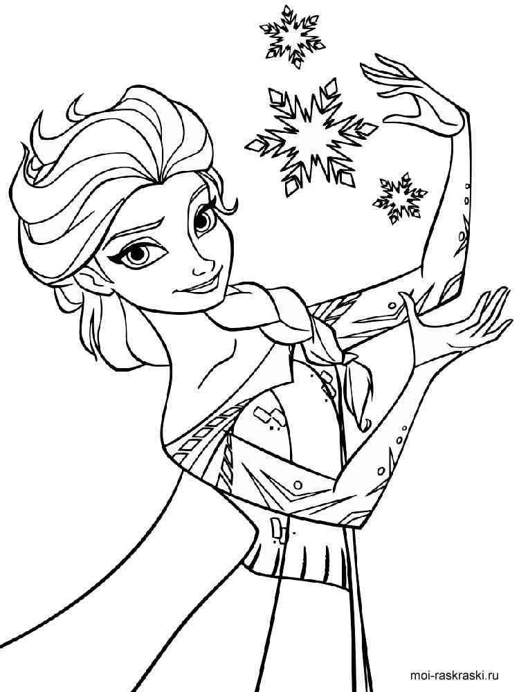 Elsa and Anna 30 coloring page