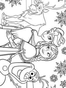 Elsa and Anna 46 coloring page