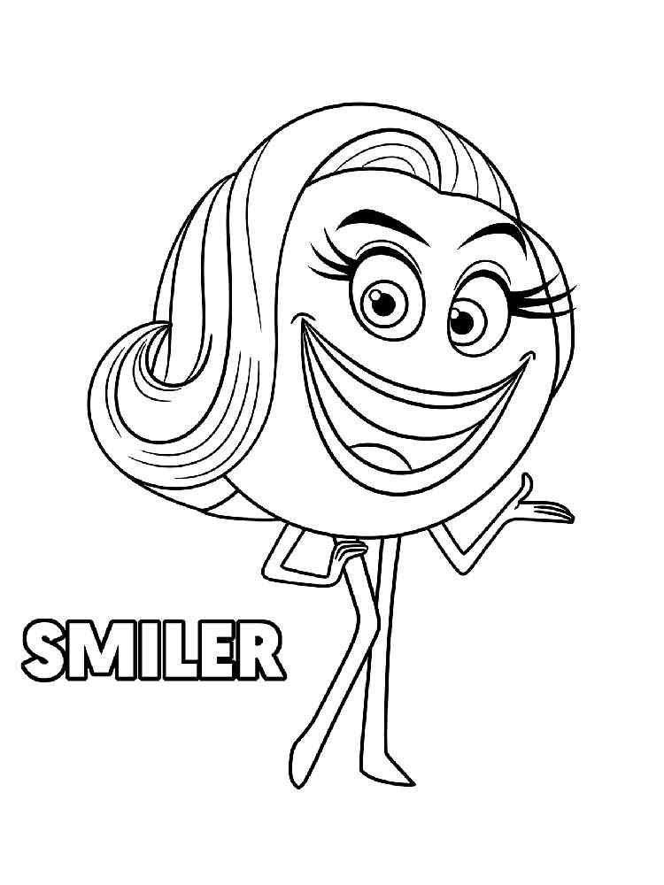 Smiler from Emoji Movie coloring page
