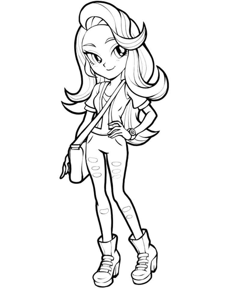Equestria Girls 1 coloring page