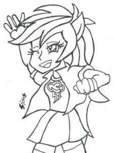 Equestria Girls 64 coloring page