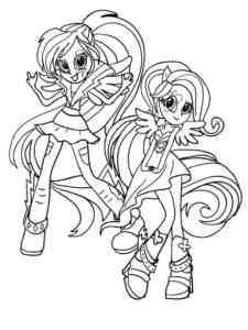 Equestria Girls Rainbow Rocks 19 coloring page