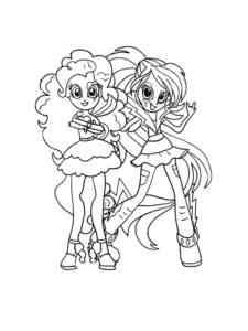 Equestria Girls Rainbow Rocks 4 coloring page