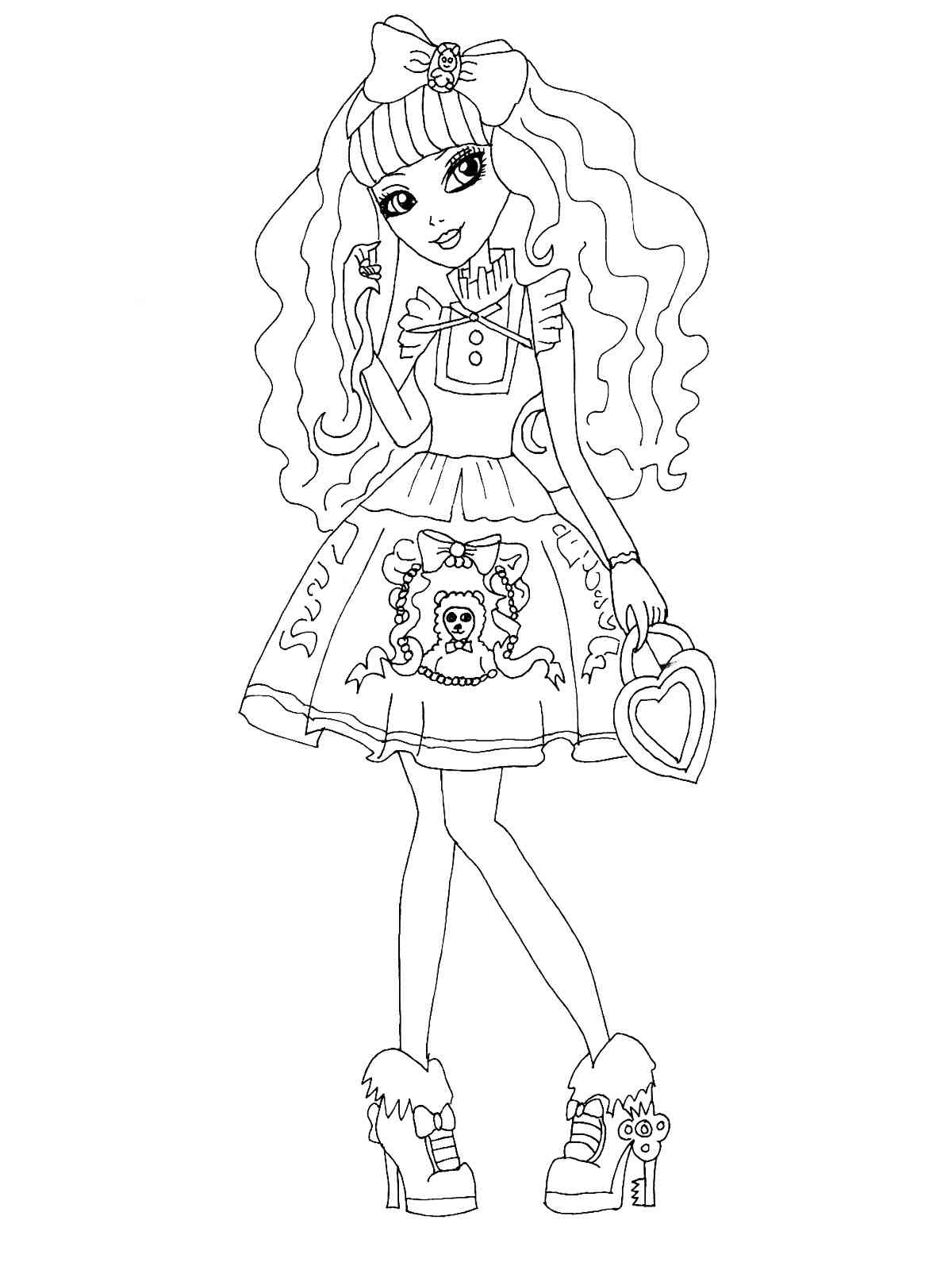 Ever After High 1 coloring page