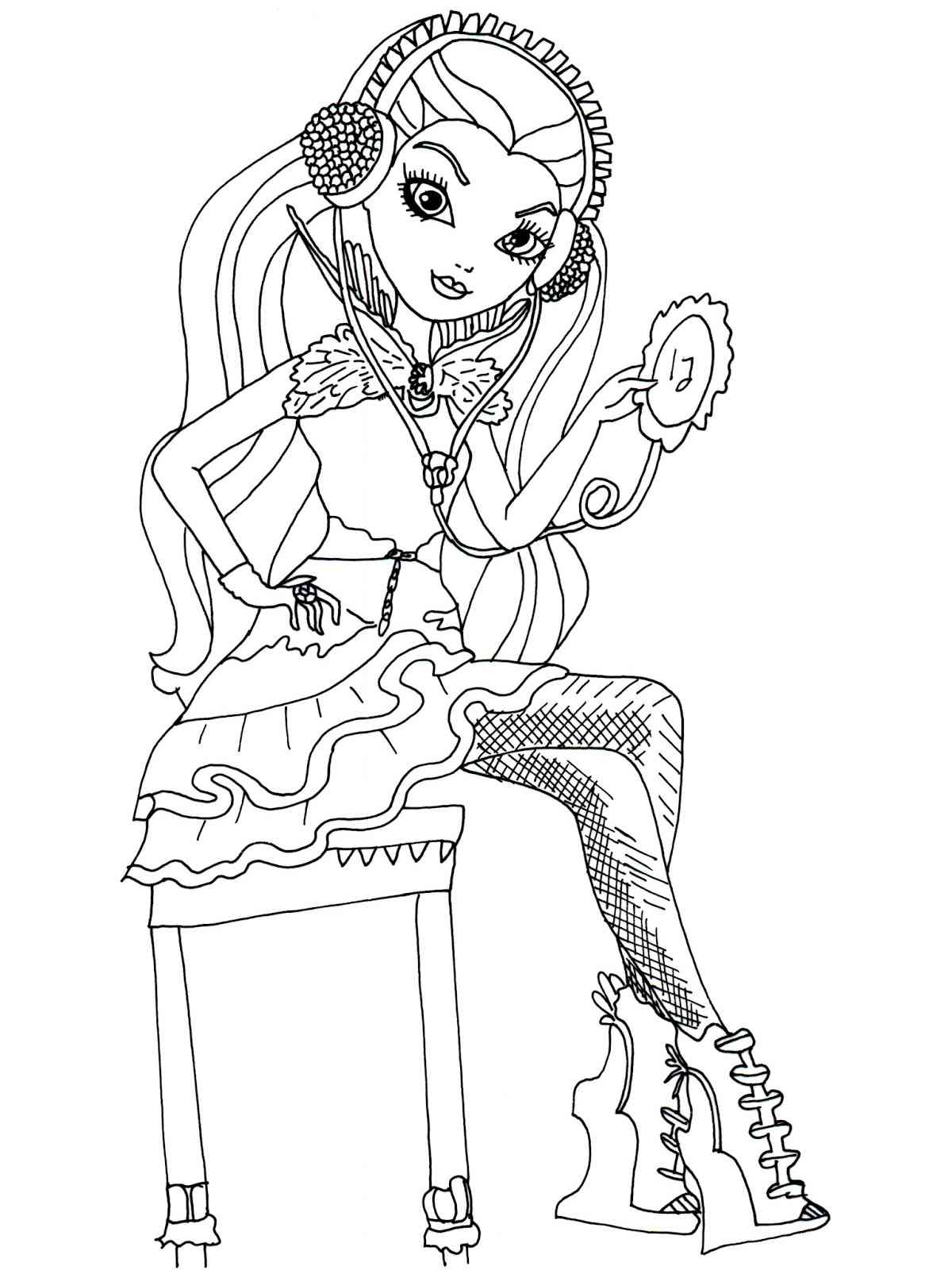 Ever After High 2 coloring page