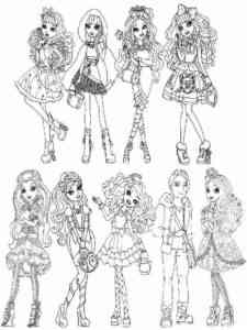 Ever After High 33 coloring page