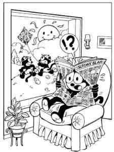 Felix The Cat 12 coloring page