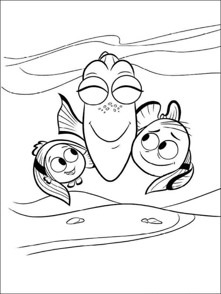 Finding Dory 12 coloring page
