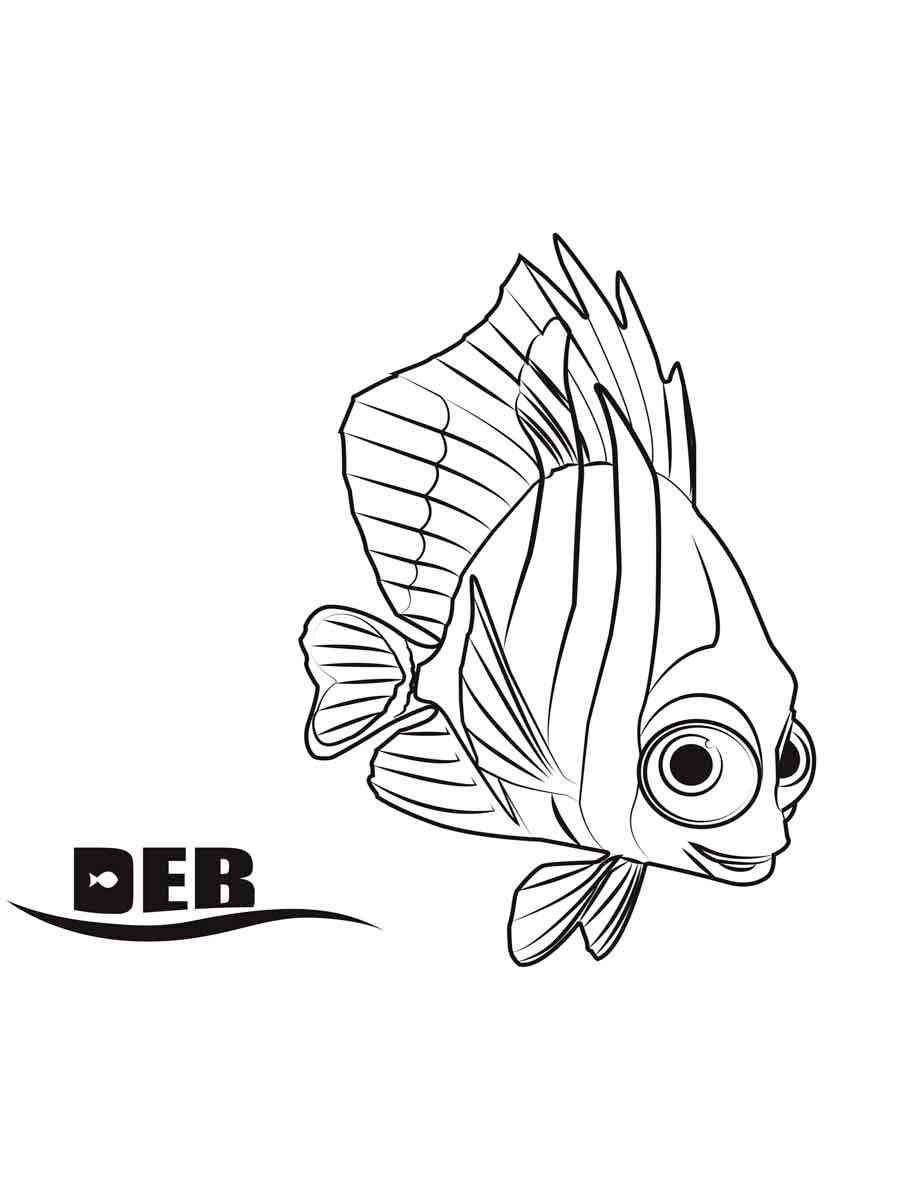 Deb from Finding Dory coloring page