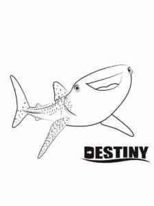 Destiny from Finding Dory coloring page
