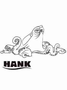 Hank from Finding Dory coloring page