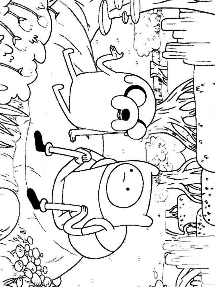 Finn & Jake 4 coloring page