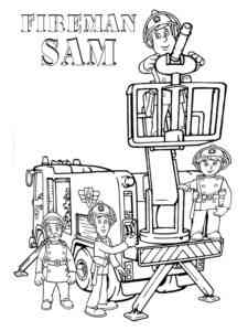 Fireman Sam 10 coloring page