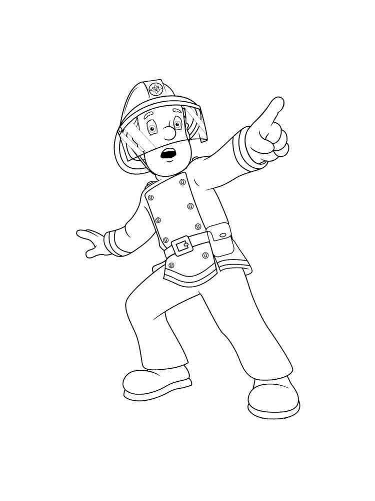 Fireman Sam 8 coloring page