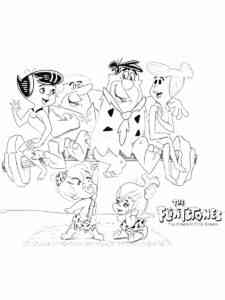 Flintstones 2 coloring page