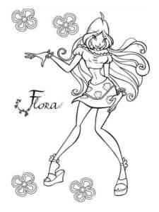 Flora Winx 27 coloring page