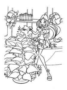 Flora Winx 8 coloring page