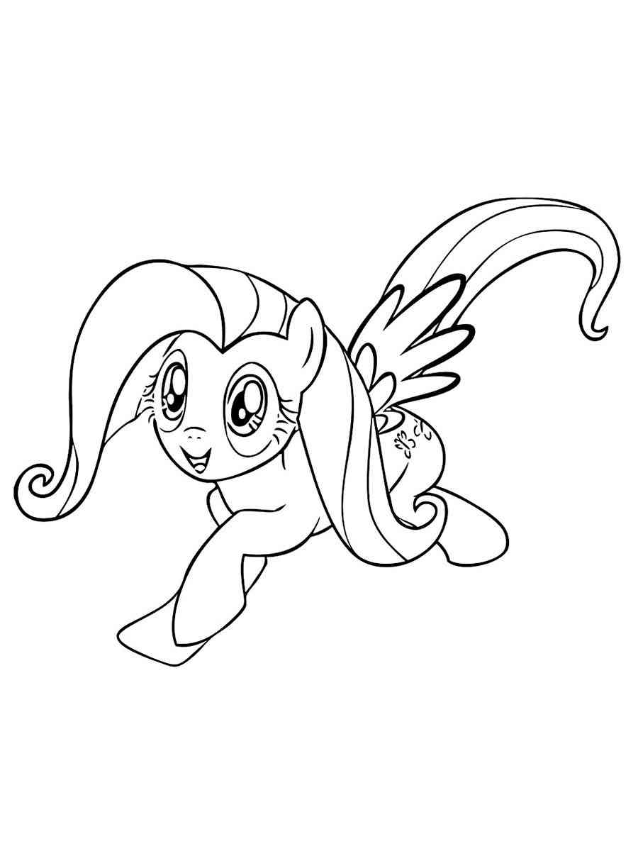 Fluttershy 11 coloring page