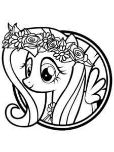 Fluttershy 12 coloring page