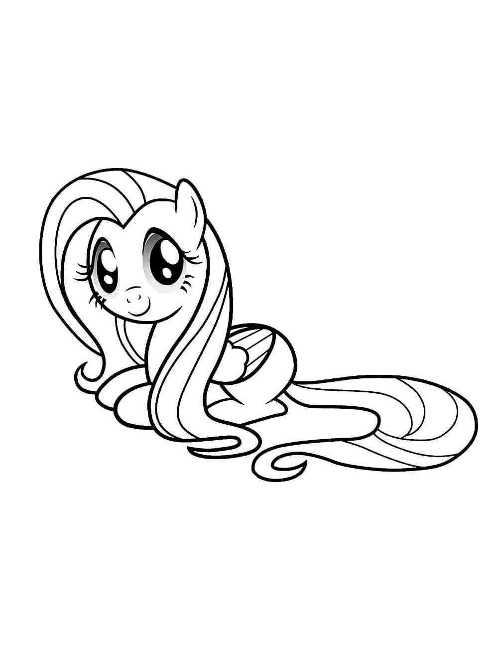 Fluttershy 13 coloring page
