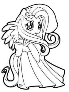 Fluttershy 14 coloring page