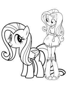 Fluttershy 15 coloring page