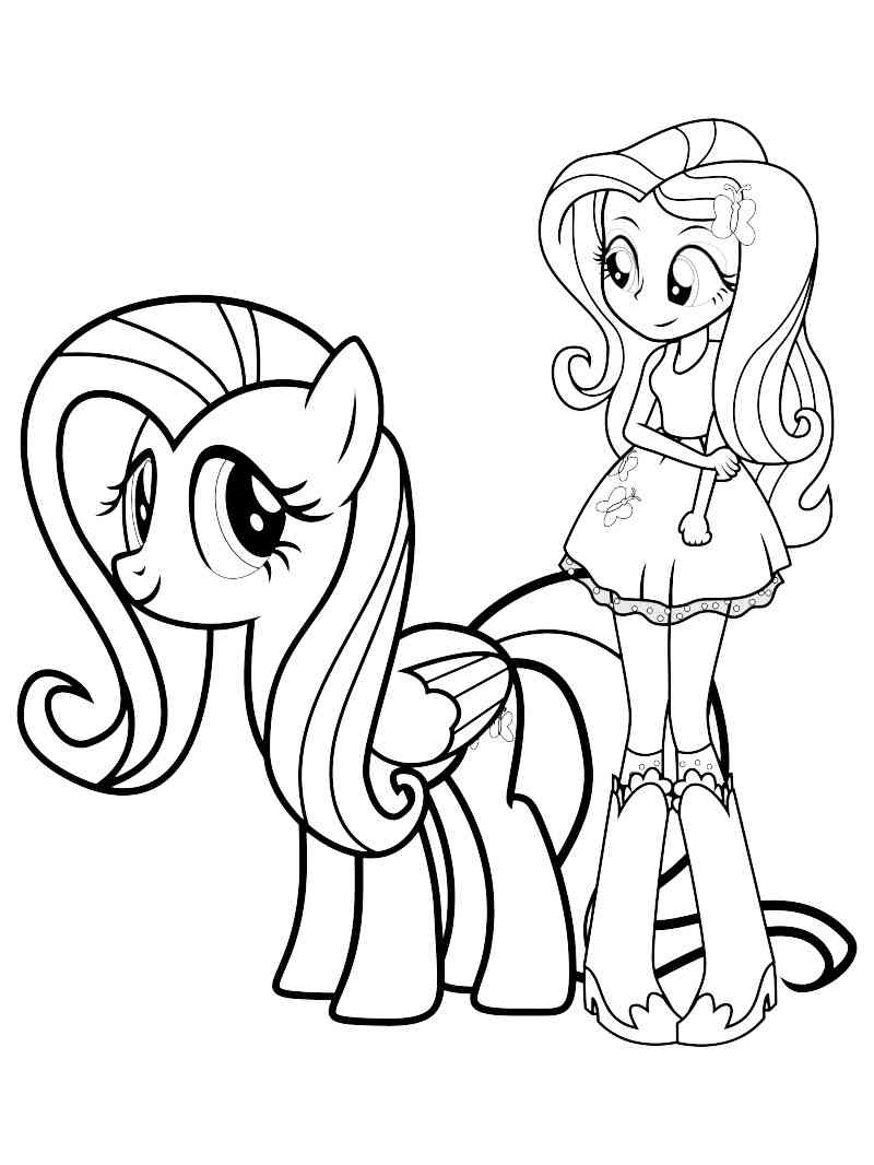 Fluttershy 15 coloring page