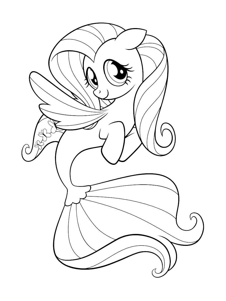 Fluttershy 16 coloring page