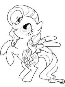 Fluttershy 17 coloring page
