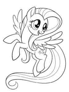 Fluttershy 18 coloring page