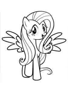 Fluttershy 19 coloring page