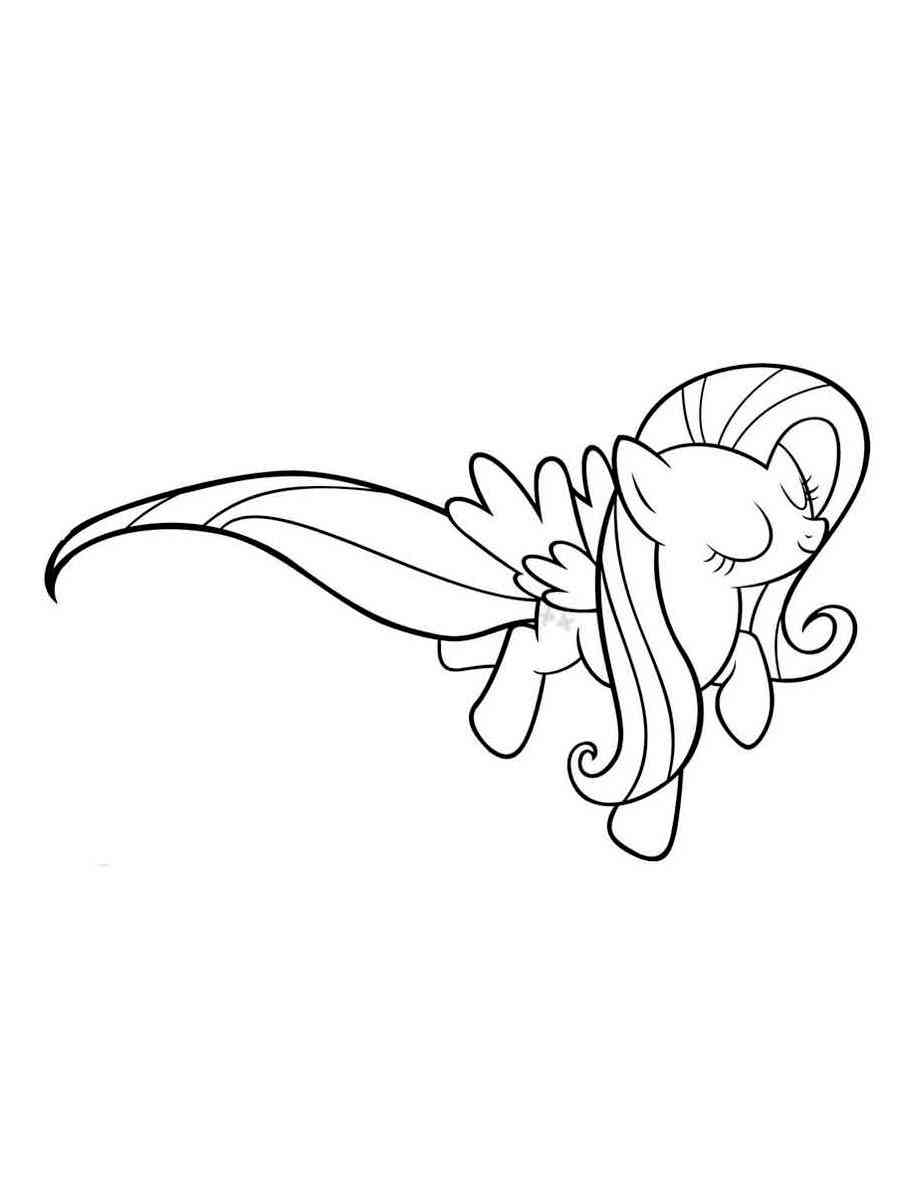 Fluttershy 20 coloring page