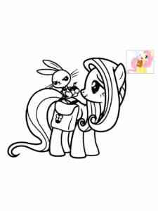 Fluttershy 21 coloring page