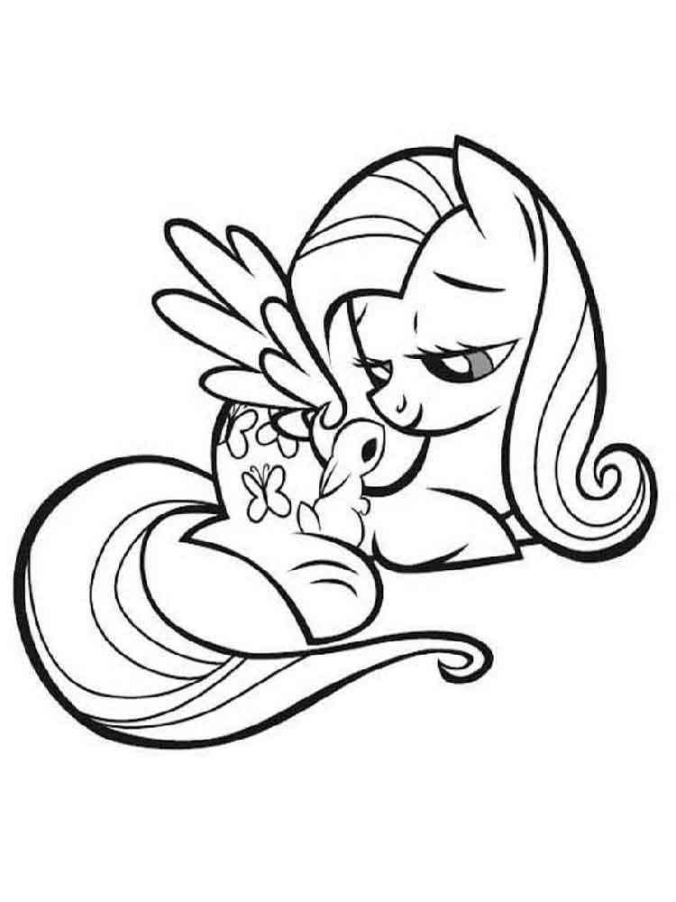 Fluttershy 22 coloring page