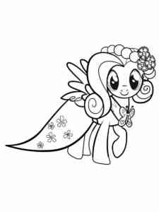 Fluttershy 26 coloring page