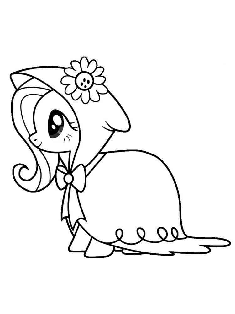 Fluttershy 27 coloring page